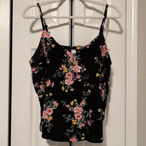 Old Navy: Floral tank top, Large